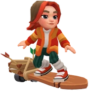 Sindri surfing on Risky Ride