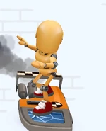 Dummy surfing on Crash Test #2