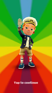 Getting a Top Run with Philip in his Captain Outfit