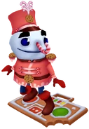 Buddy in his Candy Outfit surfing on Ginger Boom