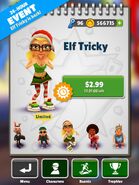 Elf Tricky from the Christmas edition which reappeared at this edition