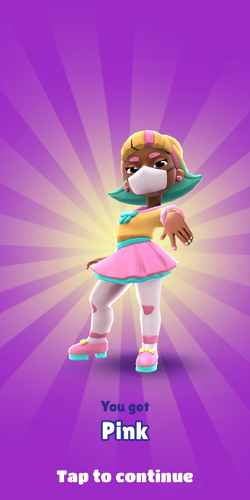 Pink (Subway Surfers), LGBT Characters Wikia
