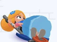 Piper surfing on Heavy Metal