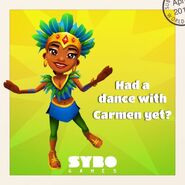 Have you danced with Carmen yet?