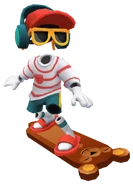 Tutti surfing on Teddy