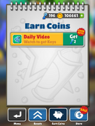 Earn Key's by watching the Daily Video