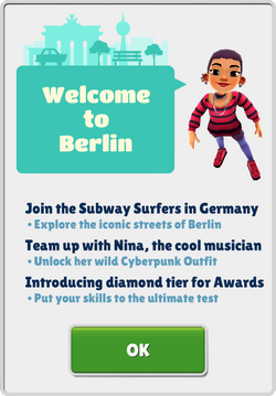 Subway Surfers World Tour: Berlim, Subway Surfers Wiki BR