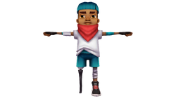 It appears Zayn's prosthetic leg magically switches from in game to the  Berlin Beats Seattle Edition 🤔🤔 : r/subwaysurfers