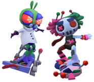 Dr. Flyman on Sci-Fly and Pins on Raggedy Runner with Rivals Duo 1 Bundle pose