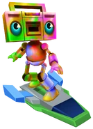 Pridebot surfing on Flash Jet