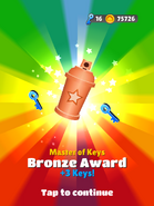 Master of Keys - Bronze Award