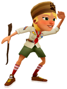 Olivia with Jaro's pose