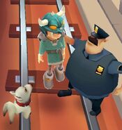 Trym getting caught by the Guard