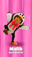 Malik's Penguin Outfit Promo