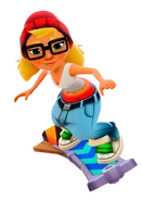 Tricky surfing on Finish Line