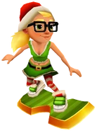 Elf Tricky surfing on Bouncer