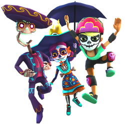 Subway Surfers Halloween Unlocked Scarlett & Manny & Eddy New