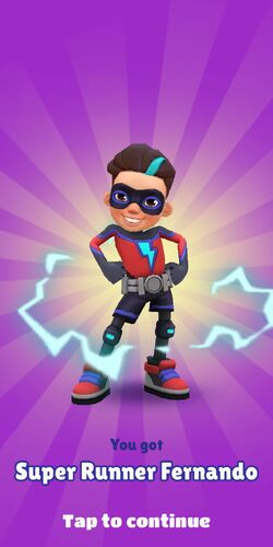 SUBWAY SURFERS SUPER RUNNERS! COMPLETED STAGE 5 TO UNLOCK SUPER RUNNER  FERNANDO! 