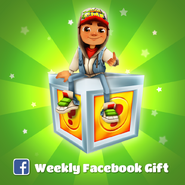 Weekly Facebook Gift promo, also introduced in this edition