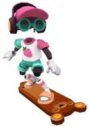 Frutti surfing on Teddy