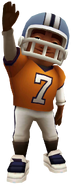 E.Z. in his Touchdown Outfit in Top Run pose