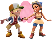 Logan mala beautifulbeast.png (868 KB) Mala and Logan with Sweetheart with Beautiful Beasts Bundle pose