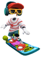 Tutti surfing on Turtle