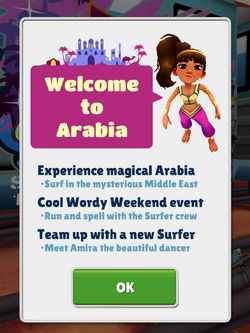 Subway Surfers World Tour: Arábia, Subway Surfers Wiki BR