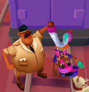 Rocky getting caught by the Guard