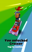 Unlocking Cruiser with Wayne in his Knight Outfit