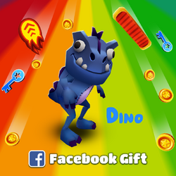 SUBWAY SURFERS COMO DESBLOQUEAR O DINO COM O FACEBOOK 