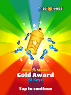 Mission Master - Gold Award