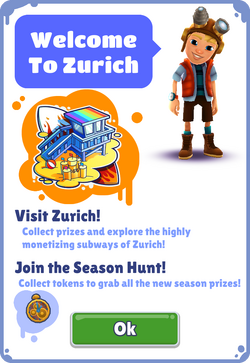 Subway Surfers Zurich 2020  Caçada Sazonal até 90 Itens