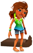 Kim with Clementine's pose