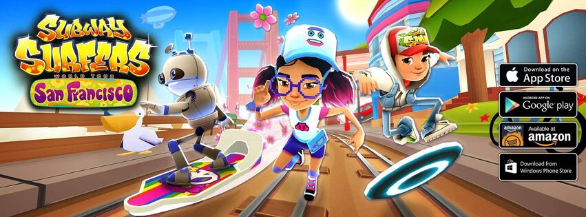 Subway Surfers World Tour - San Francisco Trailer  Visit the colorful  Subway tracks of San Francisco! Meet Jenny, the peace loving surfer, and  show off on the new Groovy board! Update