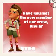 Have you met the new member of our crew, Olivia?