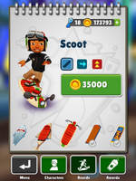 Scoot purchasing screen