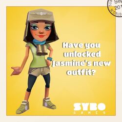 Subway Surfers on X: #ShopUpdate Explore the sandy seas of Egypt with the  Cairo crew. 😎 Unlocks Kareem, Jasmine, Zuri - including Jasmine's Safari  Outfit and Zuri's City Outfit. Available ALL update.