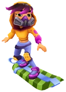 Miss Maia surfing on 12th Birthday