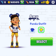 Amy's Panda Outfit released in