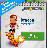 Purchasing Dragon with Olivia in her Skate Outfit during the event