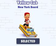 Olivia in her Skate Outfit surfing on Yellow Cab