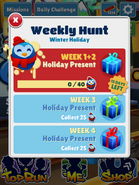 Winter Holiday's Weekly Hunt