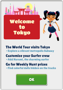Subway Surfers World Tour: Tóquio, Subway Surfers Wiki BR