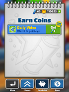 Earn keys by watching the Daily Video