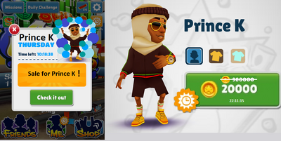 Prince K, Subway Surfers Wiki BR