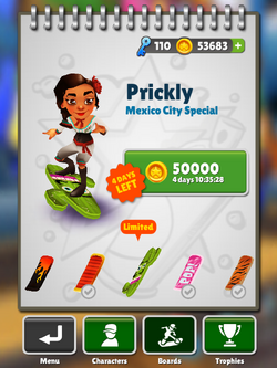 Prickly, Subway Surfers Wiki