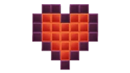 Pixel Heart Top View
