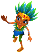 Carmen in Top Run pose