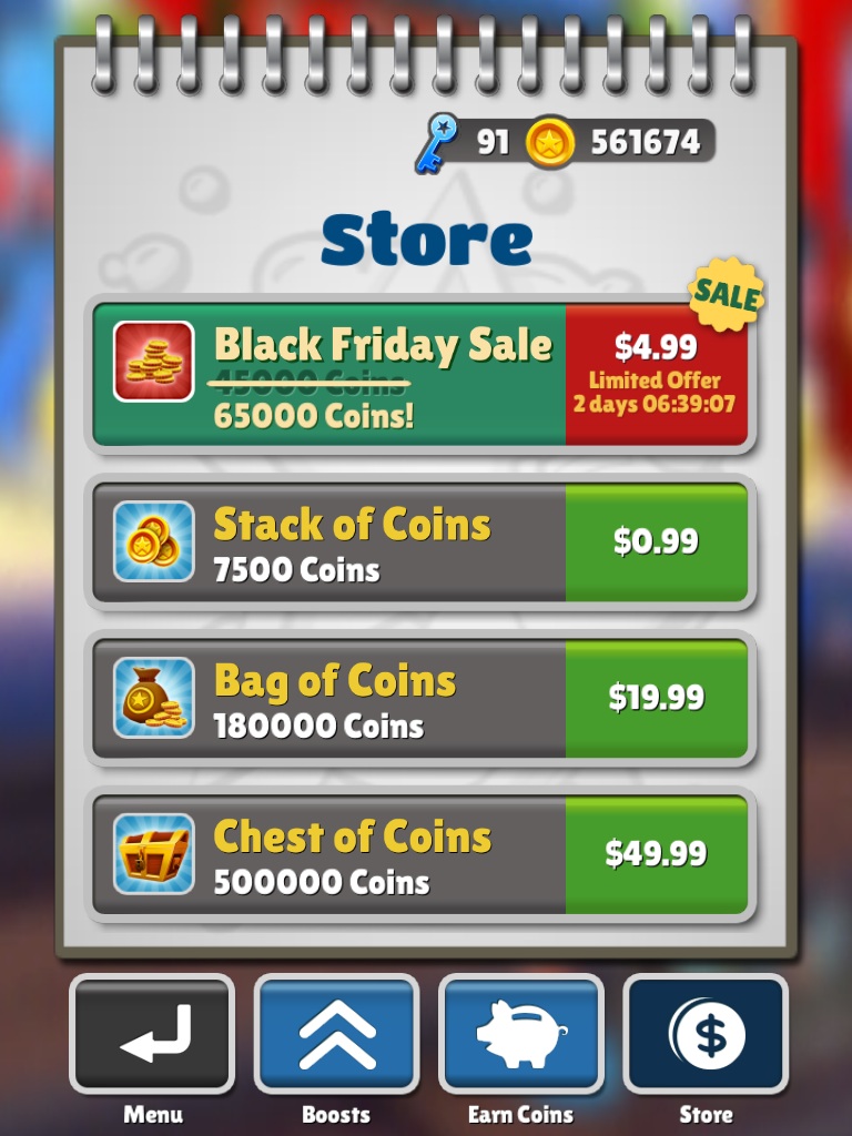 Subway Surfers codes - Free coins, keys and characters (December